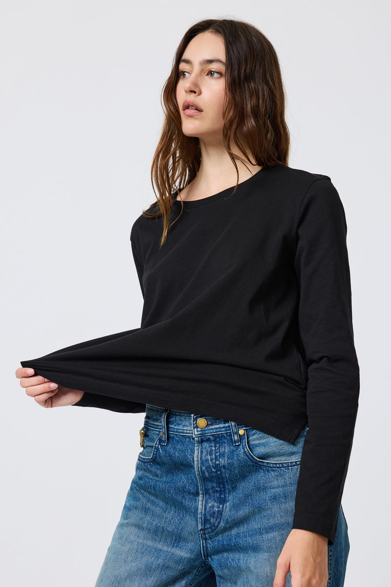Sloane Long Sleeve in Black – The Only Jane