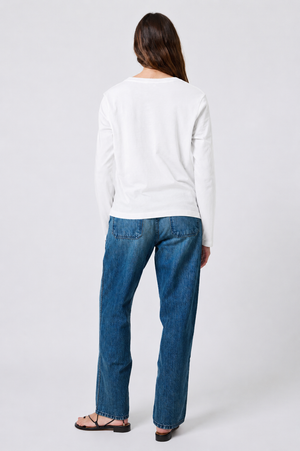 Sloane Long Sleeve in White