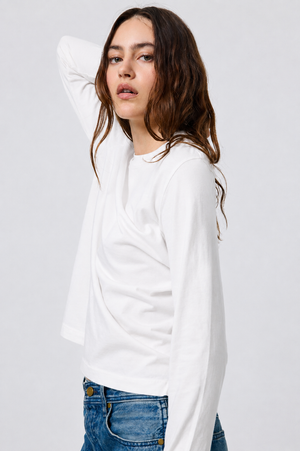 Sloane Long Sleeve in White
