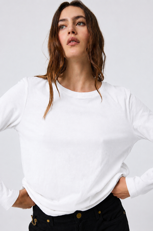 Sloane Long Sleeve in White