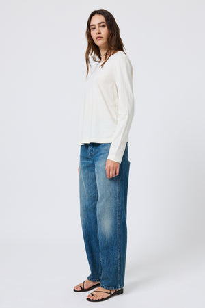Sloane Long Sleeve in Ecru