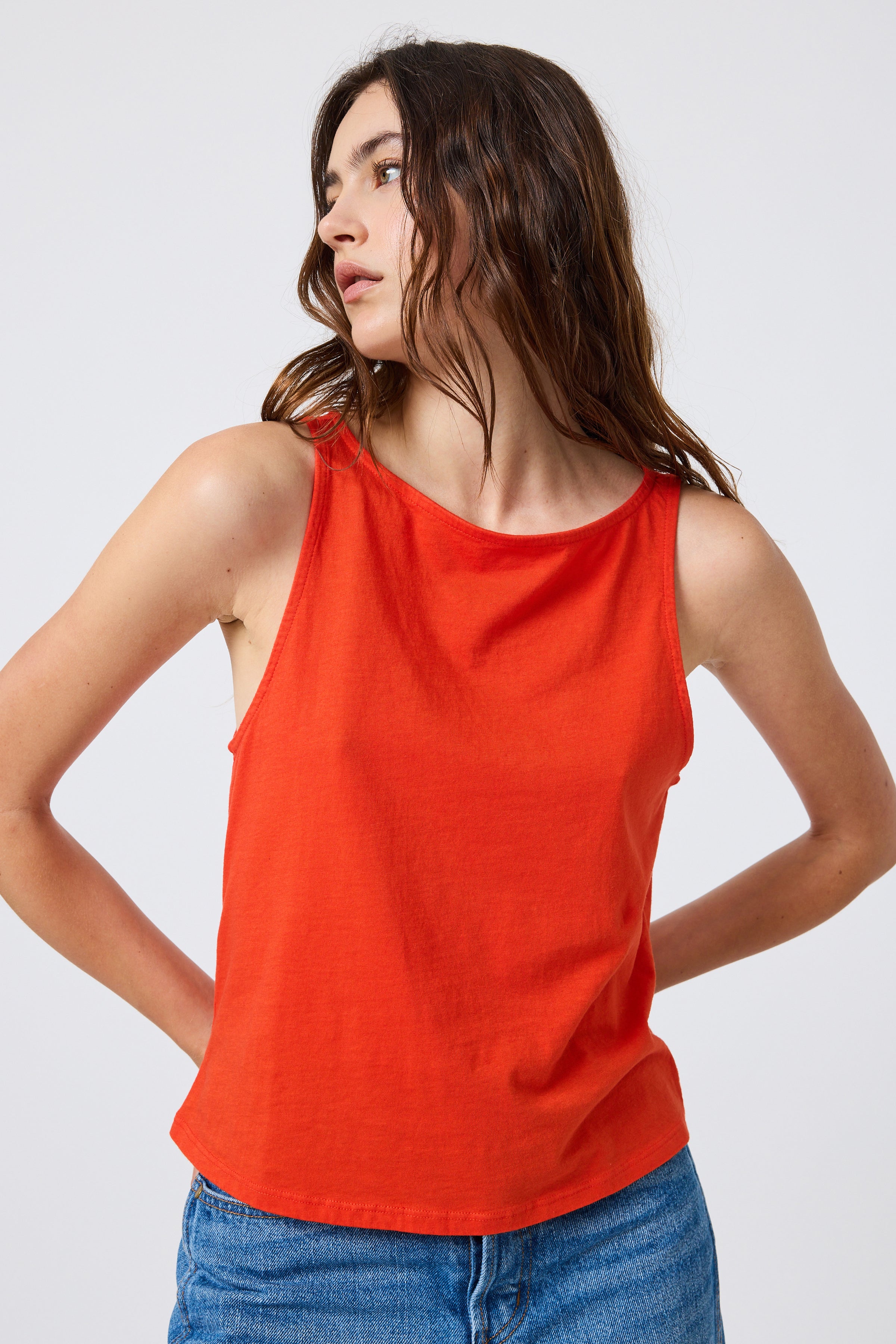 Ace Tank in Poppy – The Only Jane
