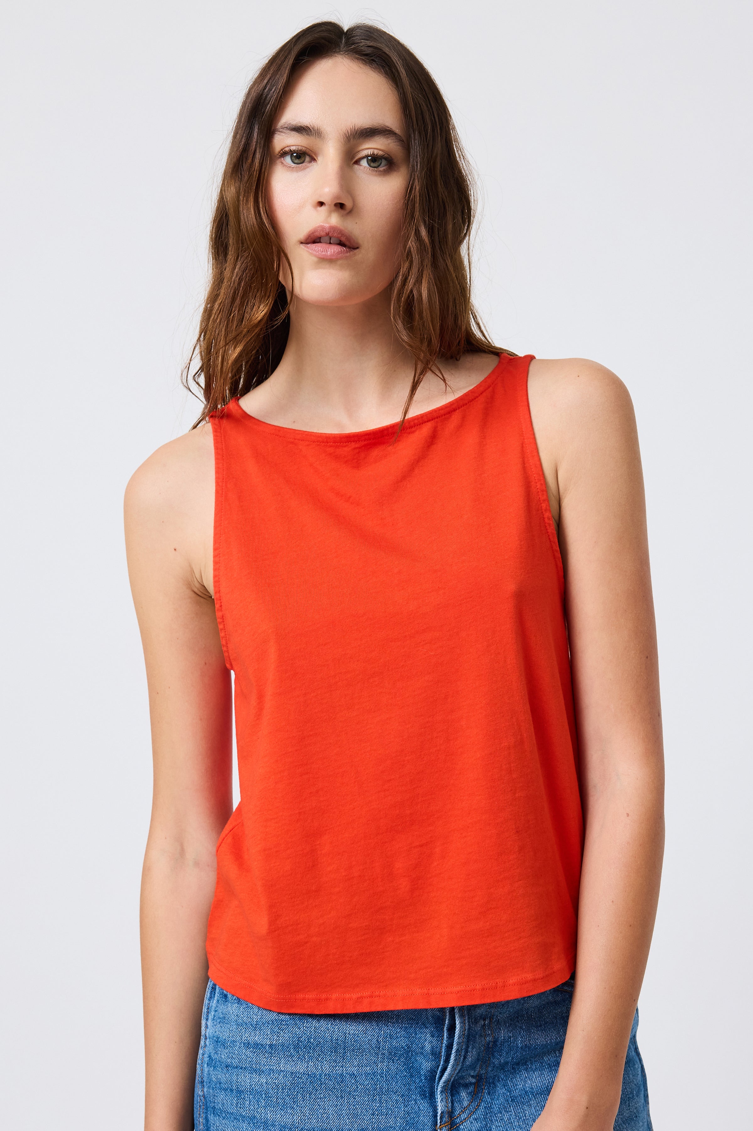 Ace Tank in Poppy – The Only Jane