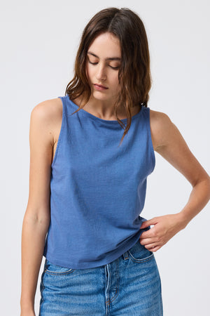 Ace Tank in French Blue