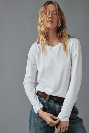 Sloane Long Sleeve in White