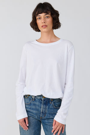 Sloane Long Sleeve in White