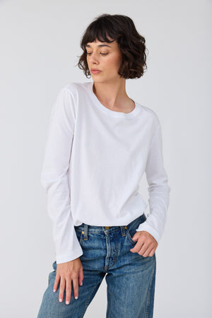 Sloane Long Sleeve in White